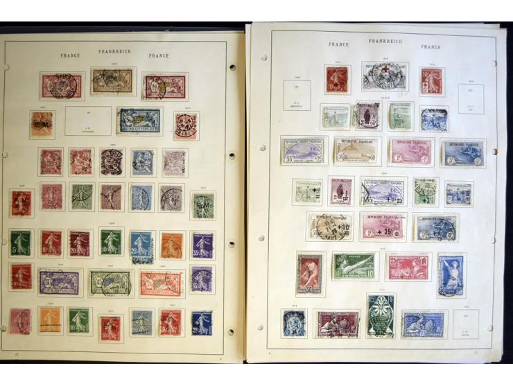 1849/1934, ungebrauchte und gestempelte Sammlung mit guten Ausgaben wie Mi.-Nr. 128-35, Porto sowie etwas Kolonien und Auslan