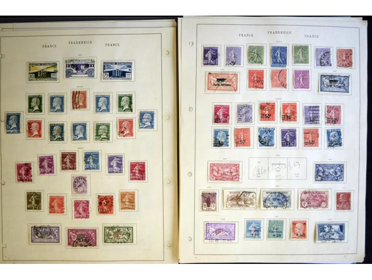 1849/1934, ungebrauchte und gestempelte Sammlung mit guten Ausgaben wie Mi.-Nr. 128-35, Porto sowie etwas Kolonien und Auslan