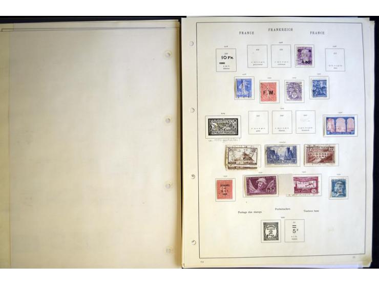 1849/1934, ungebrauchte und gestempelte Sammlung mit guten Ausgaben wie Mi.-Nr. 128-35, Porto sowie etwas Kolonien und Auslan