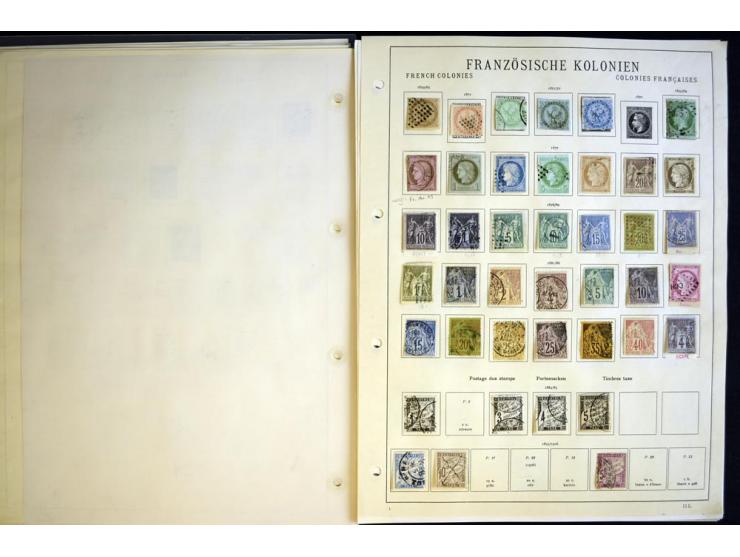 1849/1934, ungebrauchte und gestempelte Sammlung mit guten Ausgaben wie Mi.-Nr. 128-35, Porto sowie etwas Kolonien und Auslan