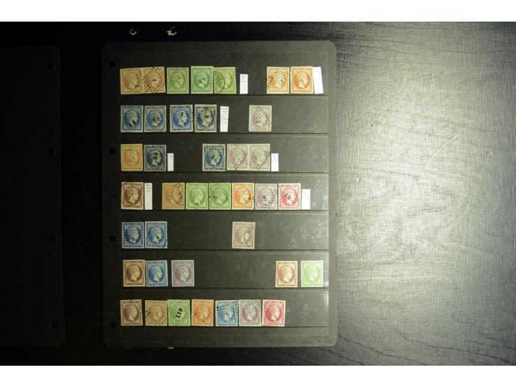 1861/86, ungebrauchte (teils ohne Gummi) und gestempelte Sammlung von über 200 großen Hermesköpfen, dabei Pariser Druck mehrf