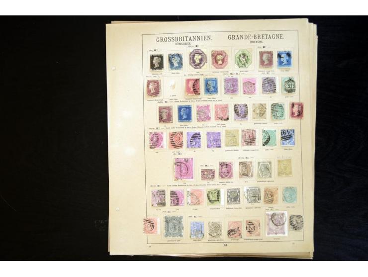 1840/1937, sehr schöne und umfangreiche, hauptsächlich gestempelte Sammlung beginnend mit Mi.-Nr. 1 und 2, danach u.a. Mi.-Nr