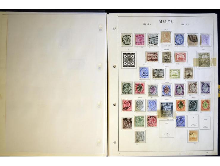 1840/1935, ungebrauchte und gestempelte Sammlung mit u.a. Mi.-Nr. 35, 99, 118 etc., dazu Dienst, etwas Auslandspostämter, Gib