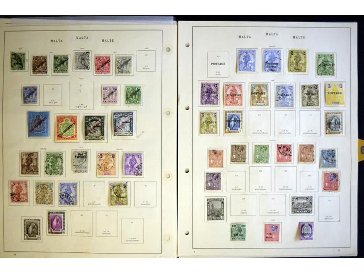 1840/1935, ungebrauchte und gestempelte Sammlung mit u.a. Mi.-Nr. 35, 99, 118 etc., dazu Dienst, etwas Auslandspostämter, Gib