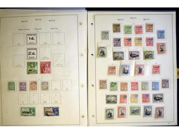 1840/1935, ungebrauchte und gestempelte Sammlung mit u.a. Mi.-Nr. 35, 99, 118 etc., dazu Dienst, etwas Auslandspostämter, Gib