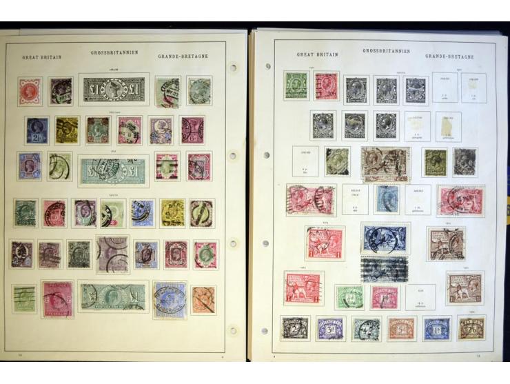 1840/1935, ungebrauchte und gestempelte Sammlung mit u.a. Mi.-Nr. 35, 99, 118 etc., dazu Dienst, etwas Auslandspostämter, Gib