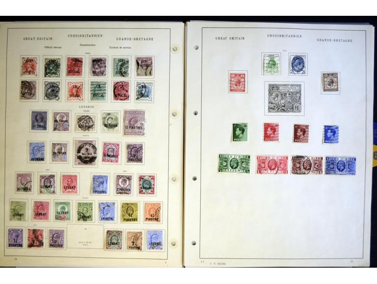 1840/1935, ungebrauchte und gestempelte Sammlung mit u.a. Mi.-Nr. 35, 99, 118 etc., dazu Dienst, etwas Auslandspostämter, Gib