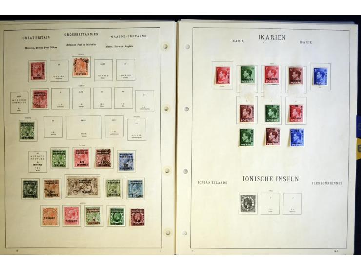 1840/1935, ungebrauchte und gestempelte Sammlung mit u.a. Mi.-Nr. 35, 99, 118 etc., dazu Dienst, etwas Auslandspostämter, Gib