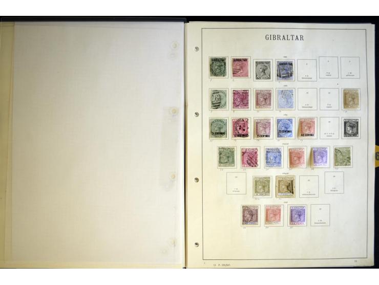 1840/1935, ungebrauchte und gestempelte Sammlung mit u.a. Mi.-Nr. 35, 99, 118 etc., dazu Dienst, etwas Auslandspostämter, Gib