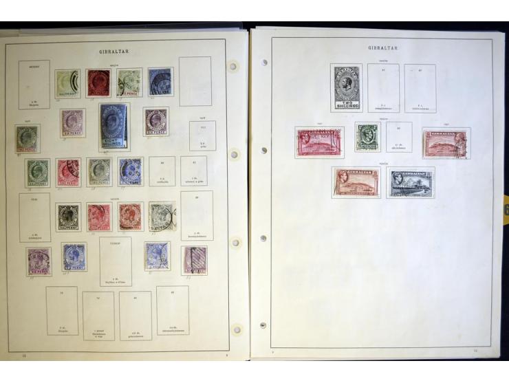 1840/1935, ungebrauchte und gestempelte Sammlung mit u.a. Mi.-Nr. 35, 99, 118 etc., dazu Dienst, etwas Auslandspostämter, Gib