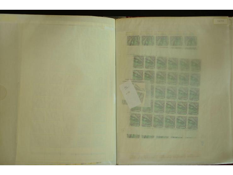1961/71, postfrischer Bestand in Bogen und Bogenteilen (SG nach Angabe des Einlieferers ca. £ 27.600,-)