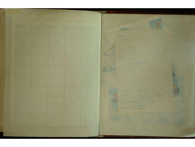1961/71, postfrischer Bestand in Bogen und Bogenteilen (SG nach Angabe des Einlieferers ca. £ 27.600,-)
