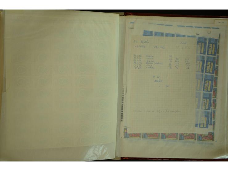 1961/71, postfrischer Bestand in Bogen und Bogenteilen (SG nach Angabe des Einlieferers ca. £ 27.600,-)