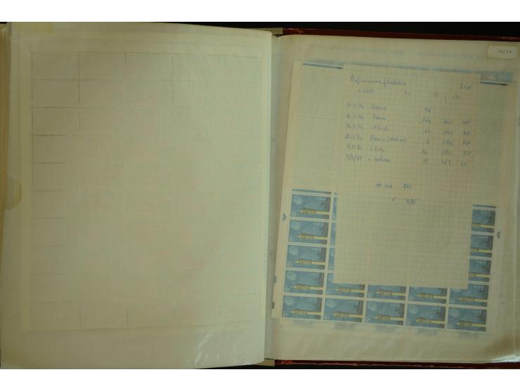 1961/71, postfrischer Bestand in Bogen und Bogenteilen (SG nach Angabe des Einlieferers ca. £ 27.600,-)