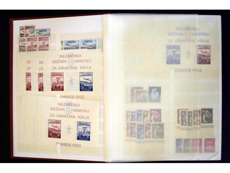 1918/69, postfrischer, ungebrauchter und gestempelter Bestand mit u.a. Mi.-Nr. 169-73 (4), 176-85 (4er-Blocks), 200-11 (4er-B