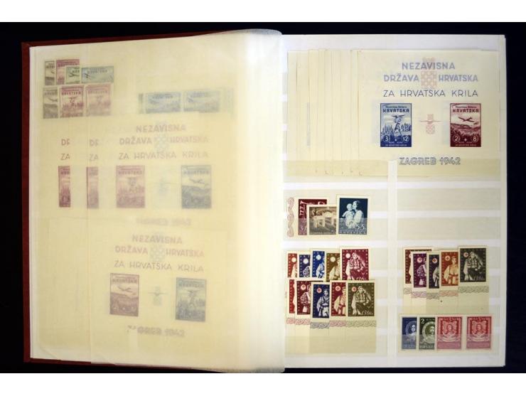 1918/69, postfrischer, ungebrauchter und gestempelter Bestand mit u.a. Mi.-Nr. 169-73 (4), 176-85 (4er-Blocks), 200-11 (4er-B