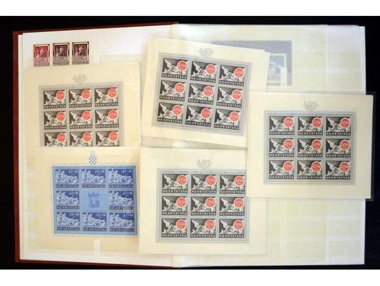 1918/69, postfrischer, ungebrauchter und gestempelter Bestand mit u.a. Mi.-Nr. 169-73 (4), 176-85 (4er-Blocks), 200-11 (4er-B