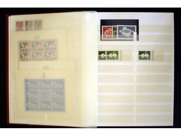 1918/69, postfrischer, ungebrauchter und gestempelter Bestand mit u.a. Mi.-Nr. 169-73 (4), 176-85 (4er-Blocks), 200-11 (4er-B