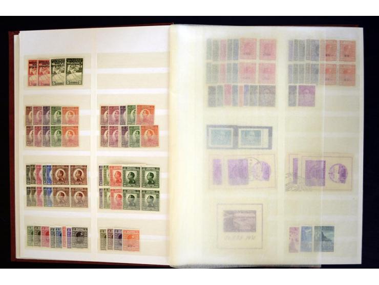 1918/69, postfrischer, ungebrauchter und gestempelter Bestand mit u.a. Mi.-Nr. 169-73 (4), 176-85 (4er-Blocks), 200-11 (4er-B
