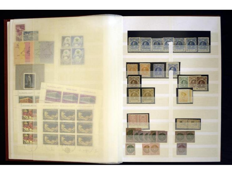 1918/69, postfrischer, ungebrauchter und gestempelter Bestand mit u.a. Mi.-Nr. 169-73 (4), 176-85 (4er-Blocks), 200-11 (4er-B
