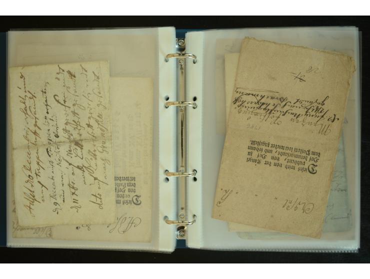 1728/1919(ca.), RIGA, umfangreiche nd hochinteressante Sammlung mit über 250 Briefe sowie Karten und Ganzsachen, dabei ein gu