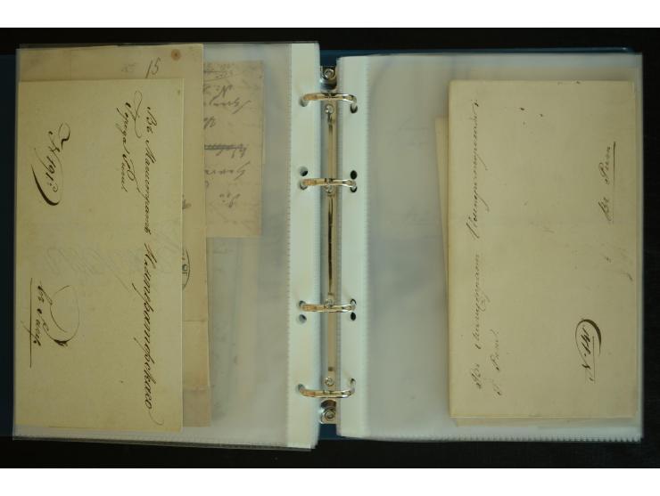 1728/1919(ca.), RIGA, umfangreiche nd hochinteressante Sammlung mit über 250 Briefe sowie Karten und Ganzsachen, dabei ein gu