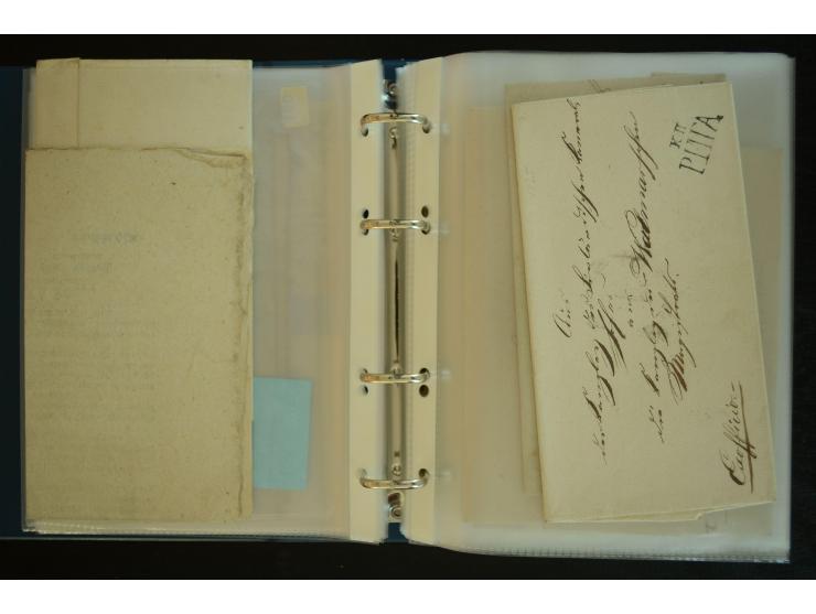 1728/1919(ca.), RIGA, umfangreiche nd hochinteressante Sammlung mit über 250 Briefe sowie Karten und Ganzsachen, dabei ein gu