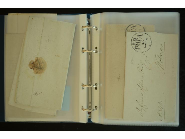 1728/1919(ca.), RIGA, umfangreiche nd hochinteressante Sammlung mit über 250 Briefe sowie Karten und Ganzsachen, dabei ein gu