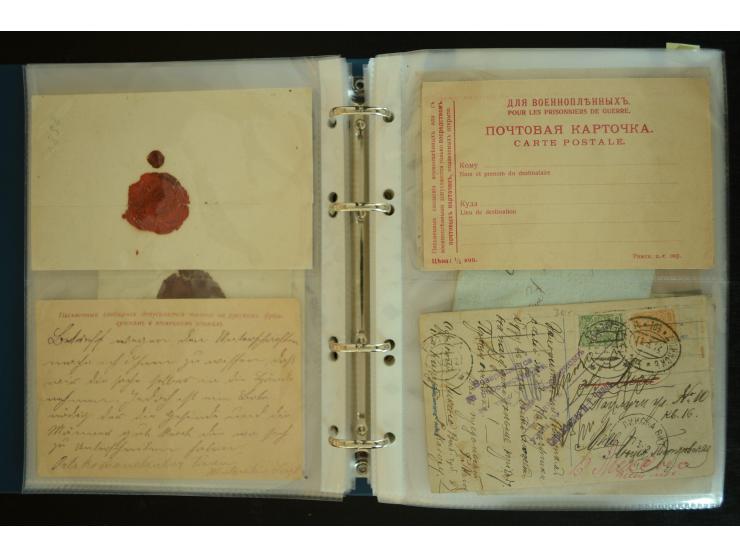 1728/1919(ca.), RIGA, umfangreiche nd hochinteressante Sammlung mit über 250 Briefe sowie Karten und Ganzsachen, dabei ein gu