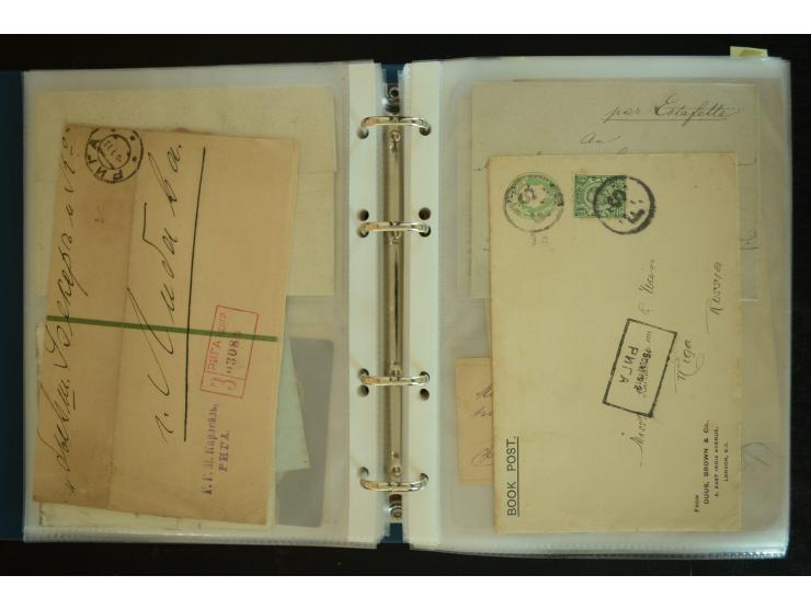 1728/1919(ca.), RIGA, umfangreiche nd hochinteressante Sammlung mit über 250 Briefe sowie Karten und Ganzsachen, dabei ein gu