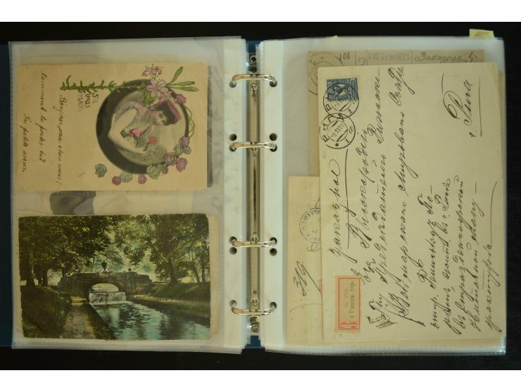 1728/1919(ca.), RIGA, umfangreiche nd hochinteressante Sammlung mit über 250 Briefe sowie Karten und Ganzsachen, dabei ein gu