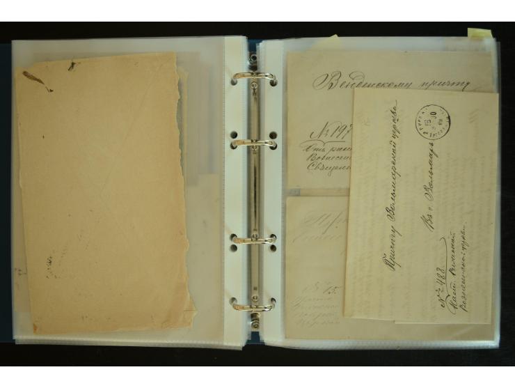 1728/1919(ca.), RIGA, umfangreiche nd hochinteressante Sammlung mit über 250 Briefe sowie Karten und Ganzsachen, dabei ein gu