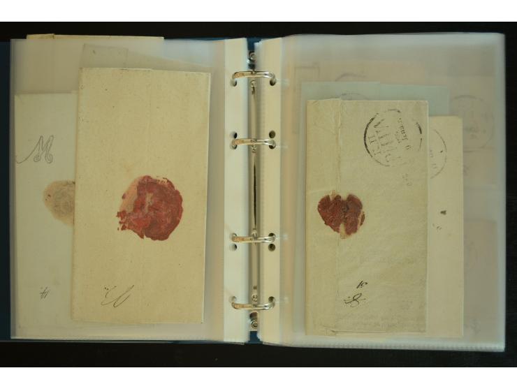1728/1919(ca.), RIGA, umfangreiche nd hochinteressante Sammlung mit über 250 Briefe sowie Karten und Ganzsachen, dabei ein gu