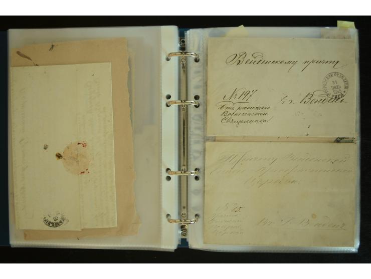 1728/1919(ca.), RIGA, umfangreiche nd hochinteressante Sammlung mit über 250 Briefe sowie Karten und Ganzsachen, dabei ein gu