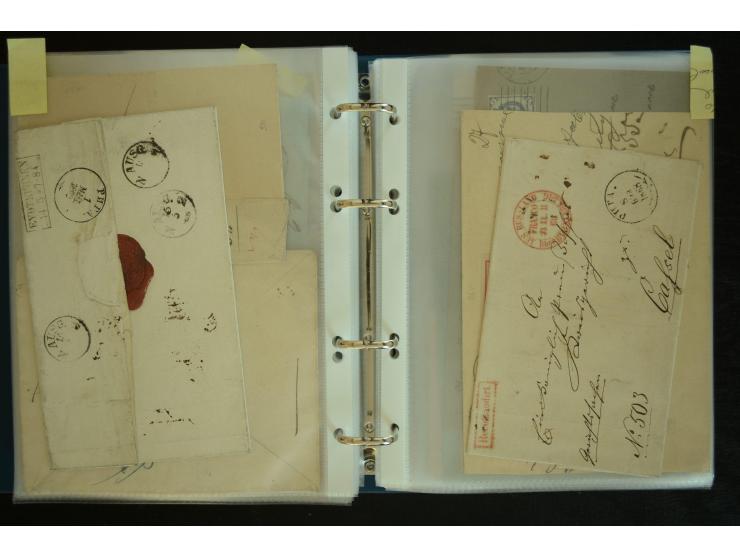 1728/1919(ca.), RIGA, umfangreiche nd hochinteressante Sammlung mit über 250 Briefe sowie Karten und Ganzsachen, dabei ein gu