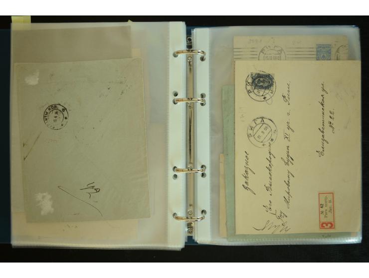 1728/1919(ca.), RIGA, umfangreiche nd hochinteressante Sammlung mit über 250 Briefe sowie Karten und Ganzsachen, dabei ein gu