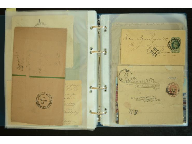 1728/1919(ca.), RIGA, umfangreiche nd hochinteressante Sammlung mit über 250 Briefe sowie Karten und Ganzsachen, dabei ein gu