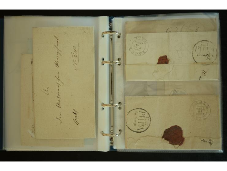 1728/1919(ca.), RIGA, umfangreiche nd hochinteressante Sammlung mit über 250 Briefe sowie Karten und Ganzsachen, dabei ein gu