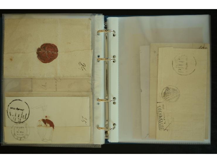 1728/1919(ca.), RIGA, umfangreiche nd hochinteressante Sammlung mit über 250 Briefe sowie Karten und Ganzsachen, dabei ein gu