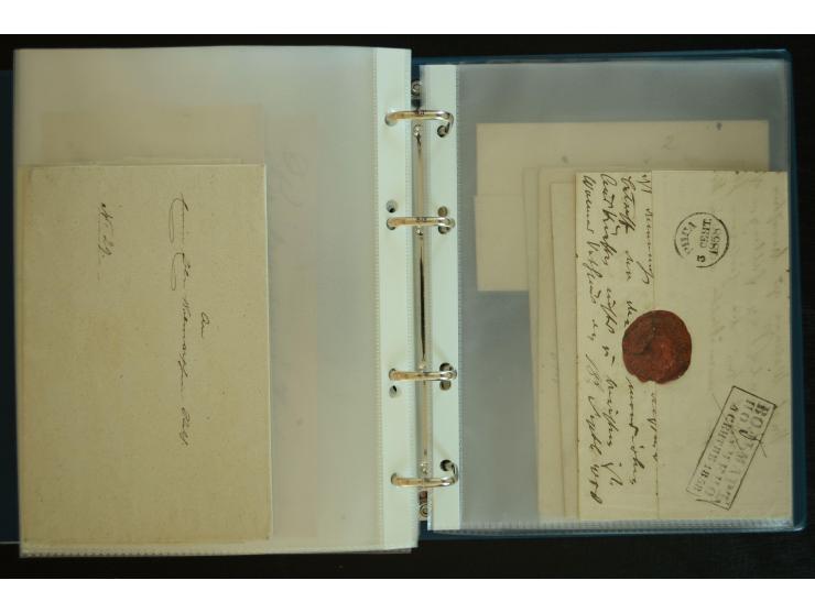 1728/1919(ca.), RIGA, umfangreiche nd hochinteressante Sammlung mit über 250 Briefe sowie Karten und Ganzsachen, dabei ein gu