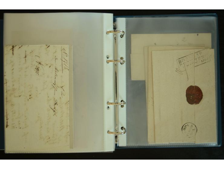 1728/1919(ca.), RIGA, umfangreiche nd hochinteressante Sammlung mit über 250 Briefe sowie Karten und Ganzsachen, dabei ein gu