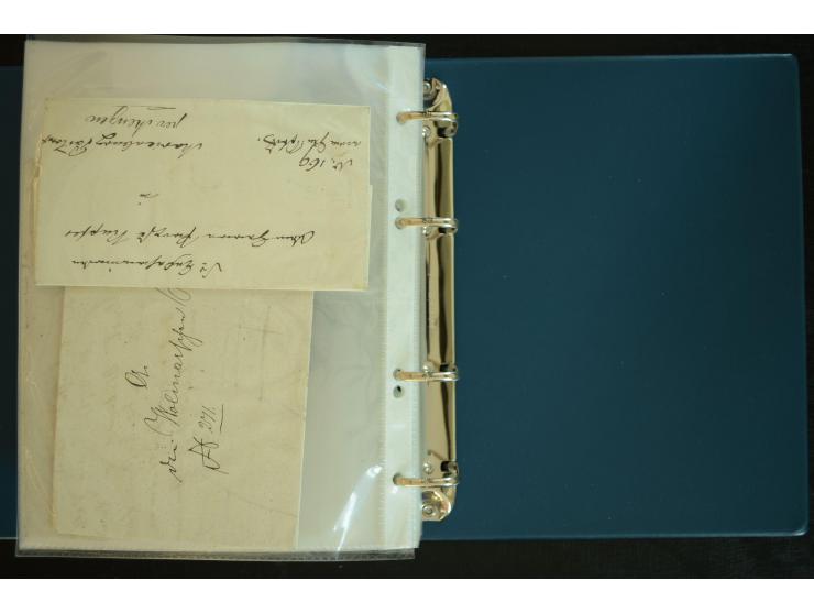 1728/1919(ca.), RIGA, umfangreiche nd hochinteressante Sammlung mit über 250 Briefe sowie Karten und Ganzsachen, dabei ein gu