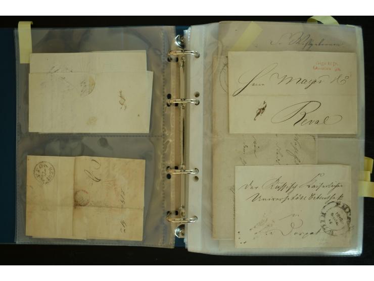 1728/1919(ca.), RIGA, umfangreiche nd hochinteressante Sammlung mit über 250 Briefe sowie Karten und Ganzsachen, dabei ein gu