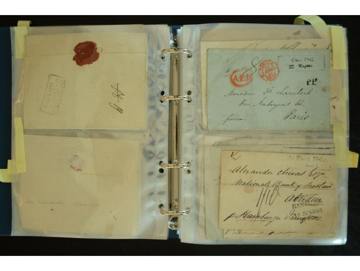 1728/1919(ca.), RIGA, umfangreiche nd hochinteressante Sammlung mit über 250 Briefe sowie Karten und Ganzsachen, dabei ein gu