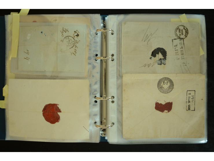 1728/1919(ca.), RIGA, umfangreiche nd hochinteressante Sammlung mit über 250 Briefe sowie Karten und Ganzsachen, dabei ein gu