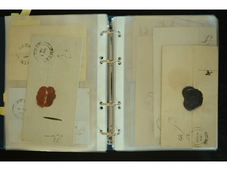 1728/1919(ca.), RIGA, umfangreiche nd hochinteressante Sammlung mit über 250 Briefe sowie Karten und Ganzsachen, dabei ein gu