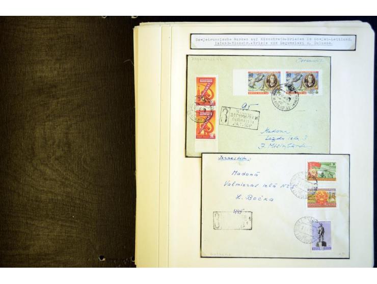 1919/40, ungebrauchte/postfrische und gestempelte Partie mit Briefen, dabei Briefe der lettischen SSR, provisorische Stempel,