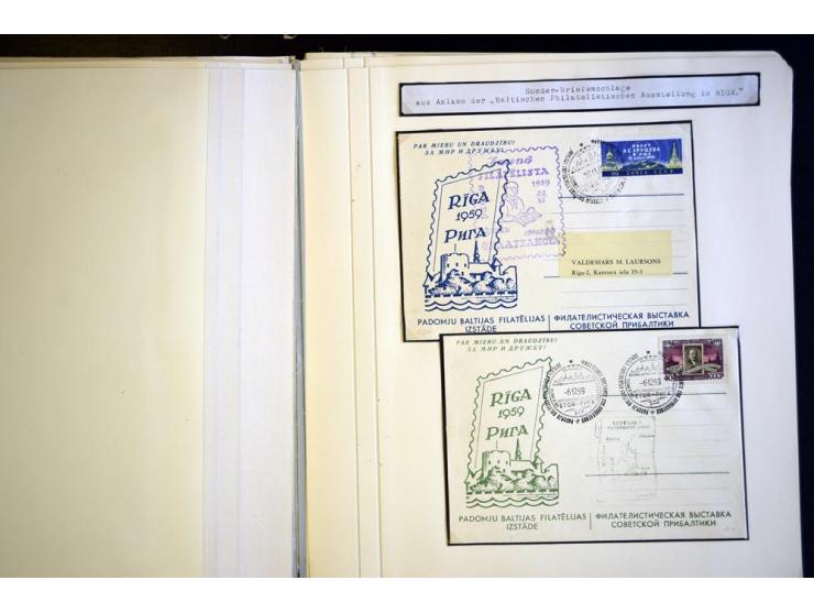 1919/40, ungebrauchte/postfrische und gestempelte Partie mit Briefen, dabei Briefe der lettischen SSR, provisorische Stempel,