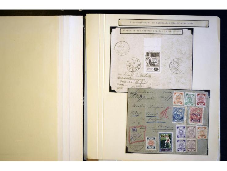 1919/40, ungebrauchte/postfrische und gestempelte Partie mit Briefen, dabei Briefe der lettischen SSR, provisorische Stempel,