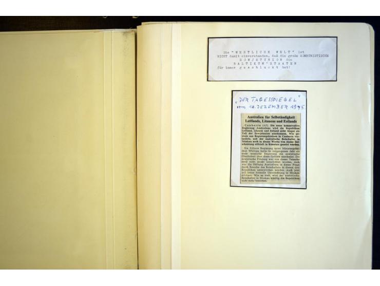 1919/40, ungebrauchte/postfrische und gestempelte Partie mit Briefen, dabei Briefe der lettischen SSR, provisorische Stempel,